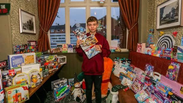 Young Philanthropist Expands Helping Hand: Boy's Shed-Born Food Bank Now Includes Holiday 'Gift Bank' for Underprivileged Children