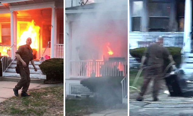 Heroic UPS Driver Rescues Family from Burning Home
